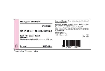 CHENODEOXYCHOLIC ACID LEADIANT 250 MG 100 CAPSUL